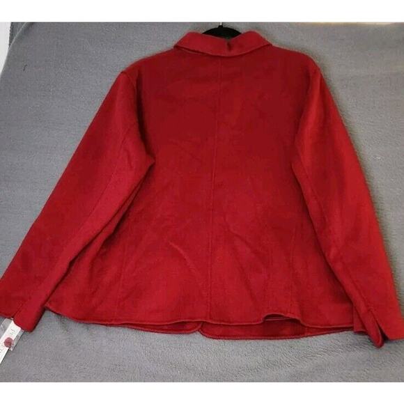 NEW Pendleton Jacket Womens Size 2X Red Merino Wool Blazer MSRP $288 - Picture 2 of 8